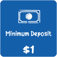 $1 Minimum Deposit